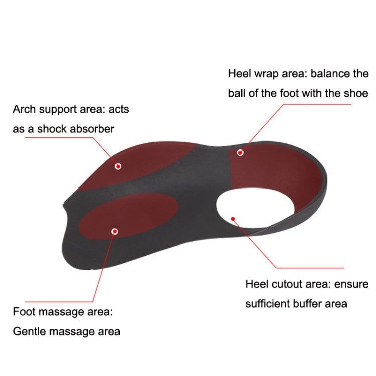 2 Pairs Flat Foot Bow Corrected XO Leg Orthopedic Insole, Size: M (White)