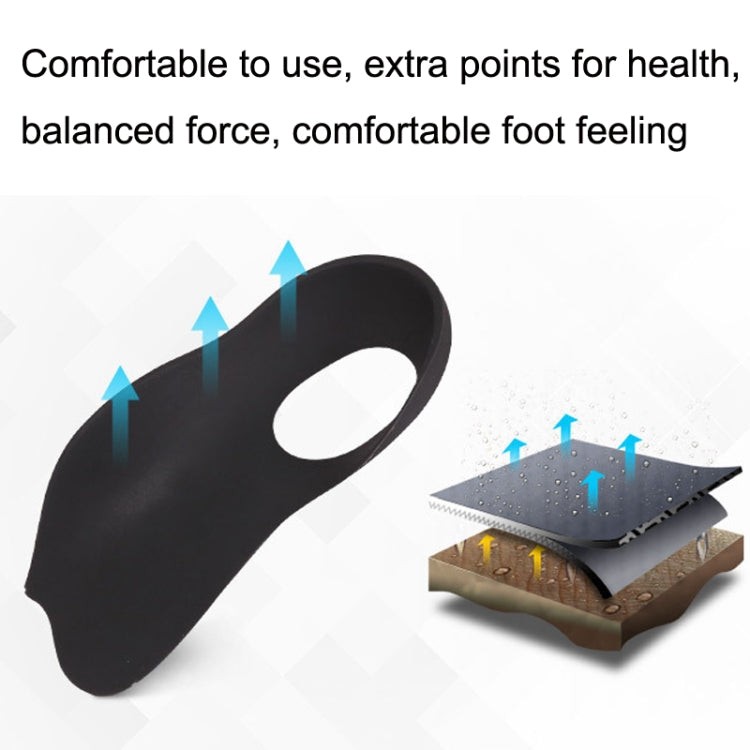 2 Pairs Flat Foot Bow Corrected XO Leg Orthopedic Insole, Size: L (White)