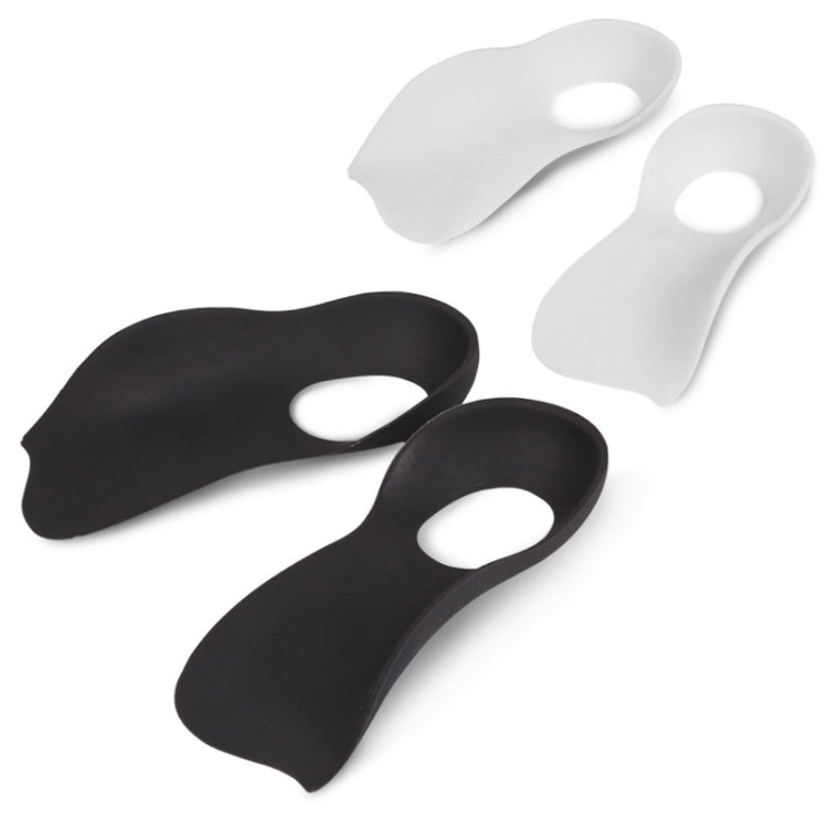 2 Pairs Flat Foot Bow Corrected XO Leg Orthopedic Insole, Size: L (Black)