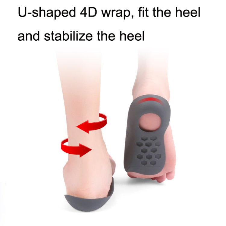 2 Pairs Flat Foot Bow Corrected XO Leg Orthopedic Insole, Size: L (Black)