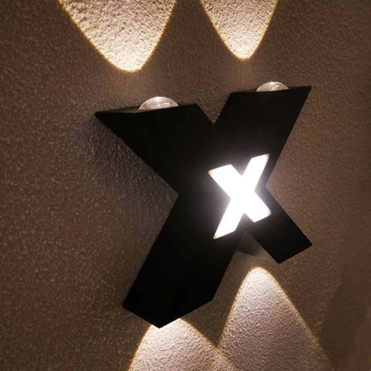 Bedroom Background Wall Lighting Outdoor Courtyard Waterproof Wall Lamp, Light color: White