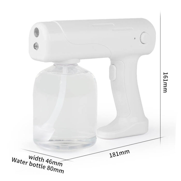 Rechargeable Portable Blue Light Atomizing Alcohol Sprayer, Style: Adjustable