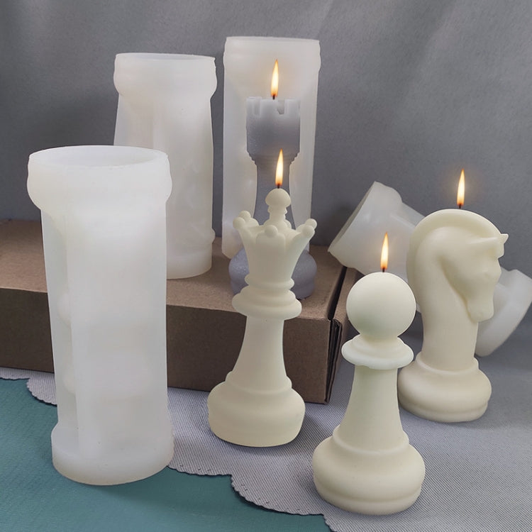 2 PCS Chess Aromatherapy Candle Silicone Mold Crystal Epoxy Mold, Specification: Bishop LZ-19