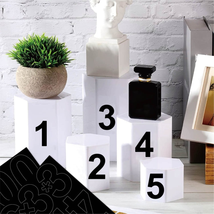 2 Sets Number Marker Sticker Waterproof Lightfast Vinyl Number Sticker(4 Sheet/ set)