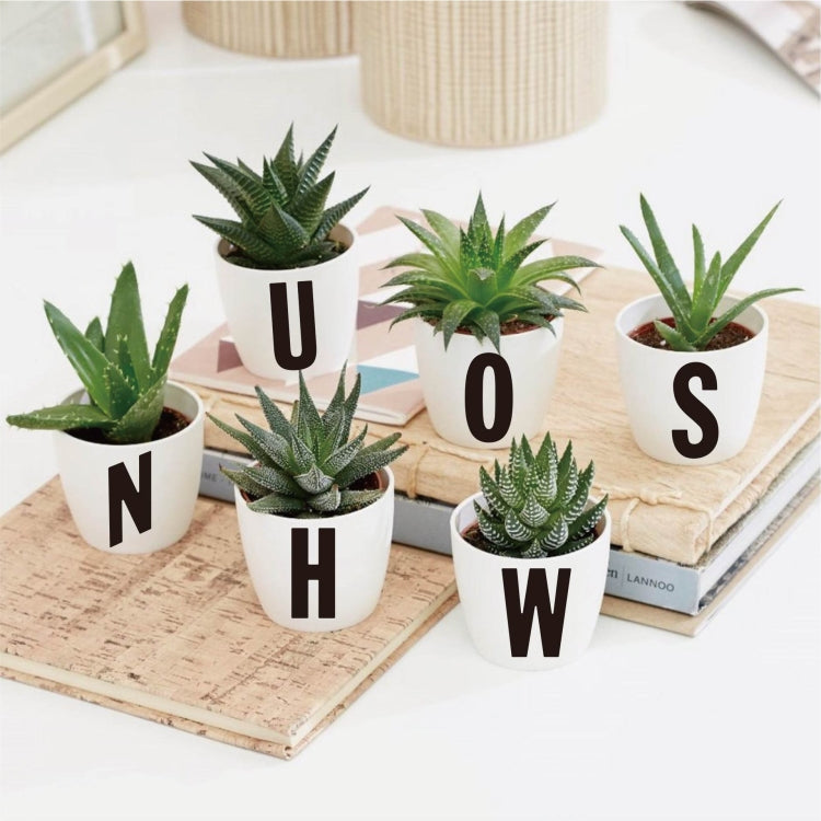 Letter Marker Sticker Waterproof and Sunfast Vinyl Letter Sticker(6 Sheets/ Set)
