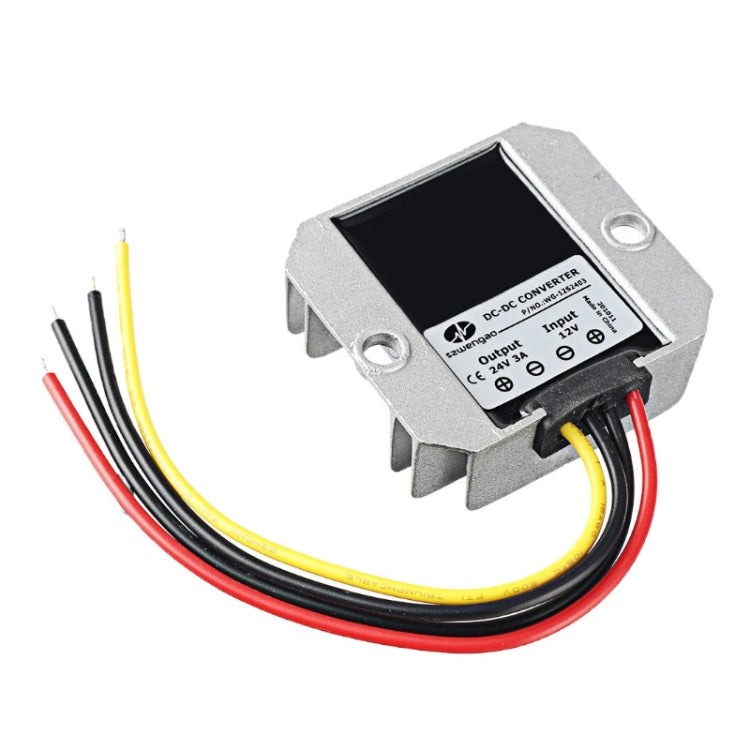 72W 12V To 24V 3A Waterproof Car Voltage Regulator(WG-12S2403)