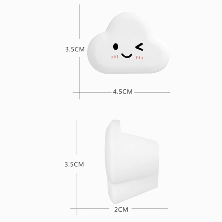 6 PCS Cloud-shaped Table Corner Anti-collision Protection Pad