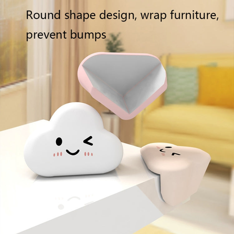 6 PCS Cloud-shaped Table Corner Anti-collision Protection Pad