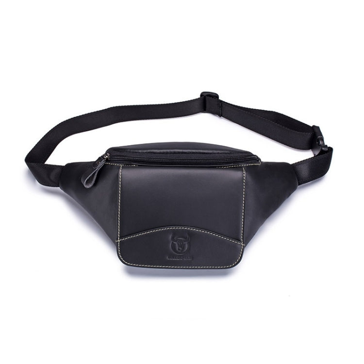 BULL CAPTAIN Cowhide Waist Bag Large Capacity Multifunctional Wallet For Men