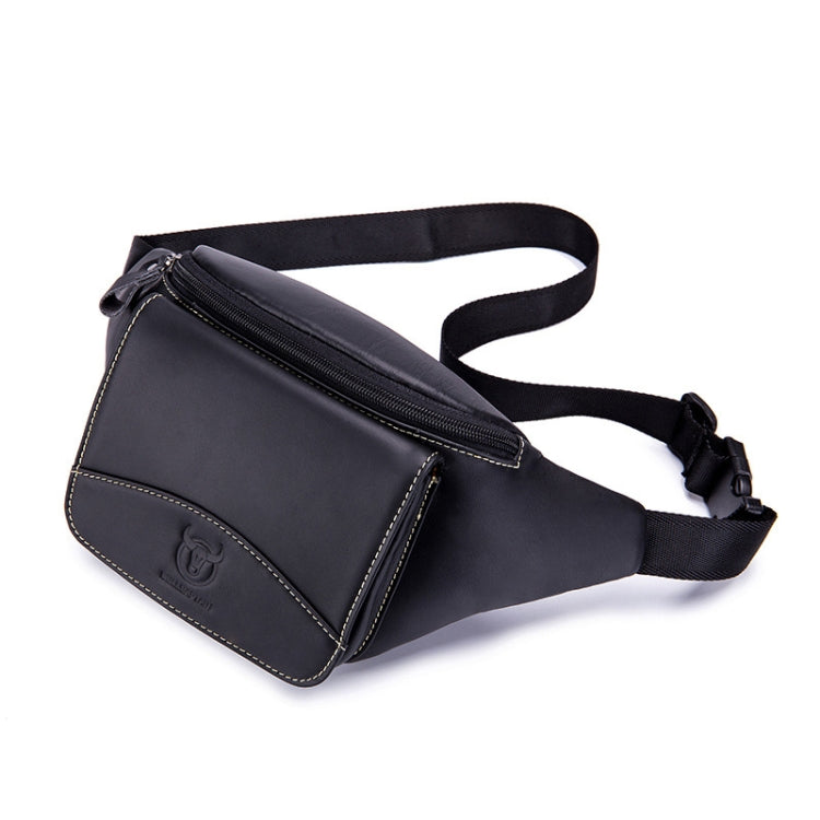 BULL CAPTAIN Cowhide Waist Bag Large Capacity Multifunctional Wallet For Men