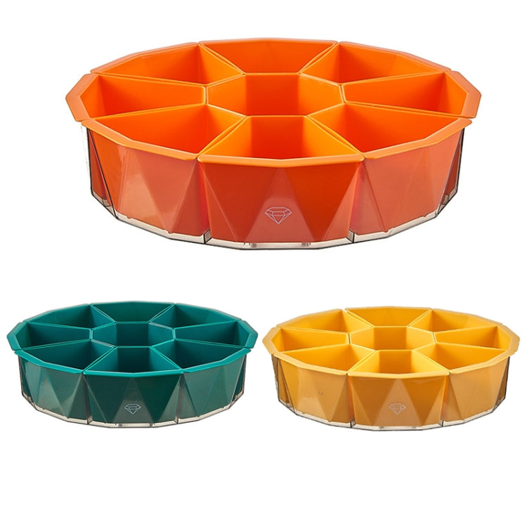 Home Hot Pot Rotating Double Tissue Vegetable And Drainage Basket(Yellow)