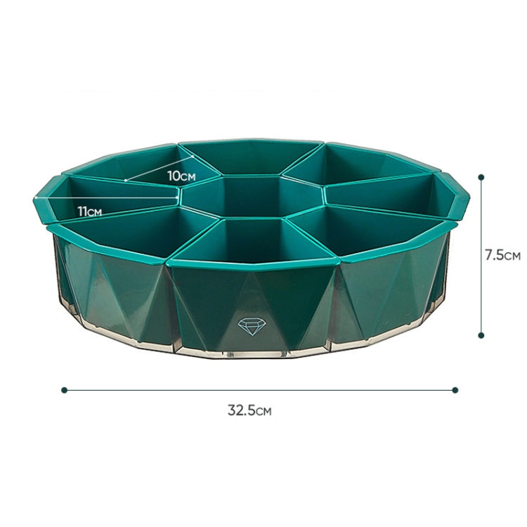 Home Hot Pot Rotating Double Tissue Vegetable And Drainage Basket(Yellow)