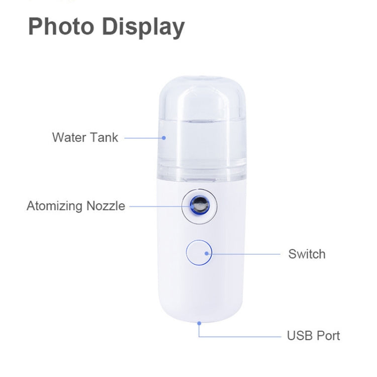 2 PCS Mini Portable Spray Moisturizer Cold Spray Machine Face Steamer