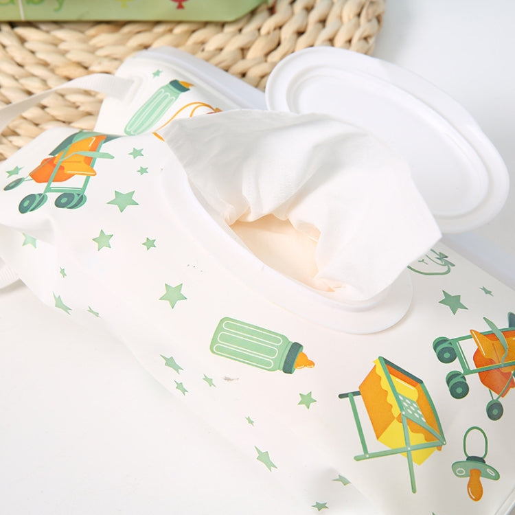 5 PCS Baby EVA Wet Wipes Bag Portable Flip Removable Sanitary Wet Wipes Bag