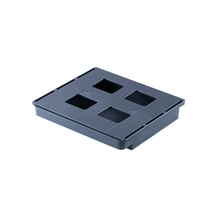 Under-Desk Storage Box Stationery Sundries Organize Hanging Box Hidden Drawer, Color: Blue Large