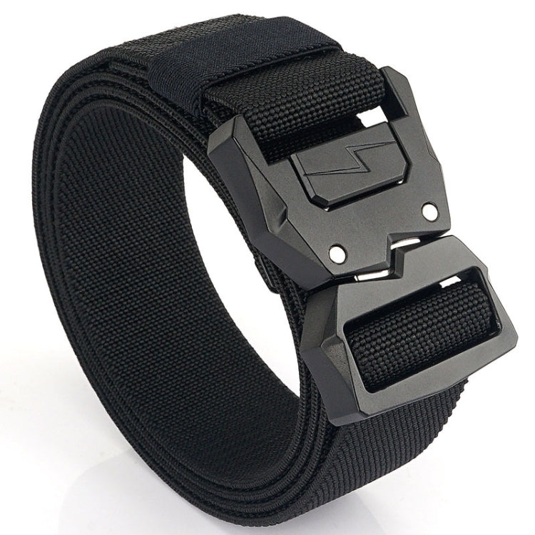 Outdoor Casual Lightning Buckle Men Elastic Belt, Length: 125cm