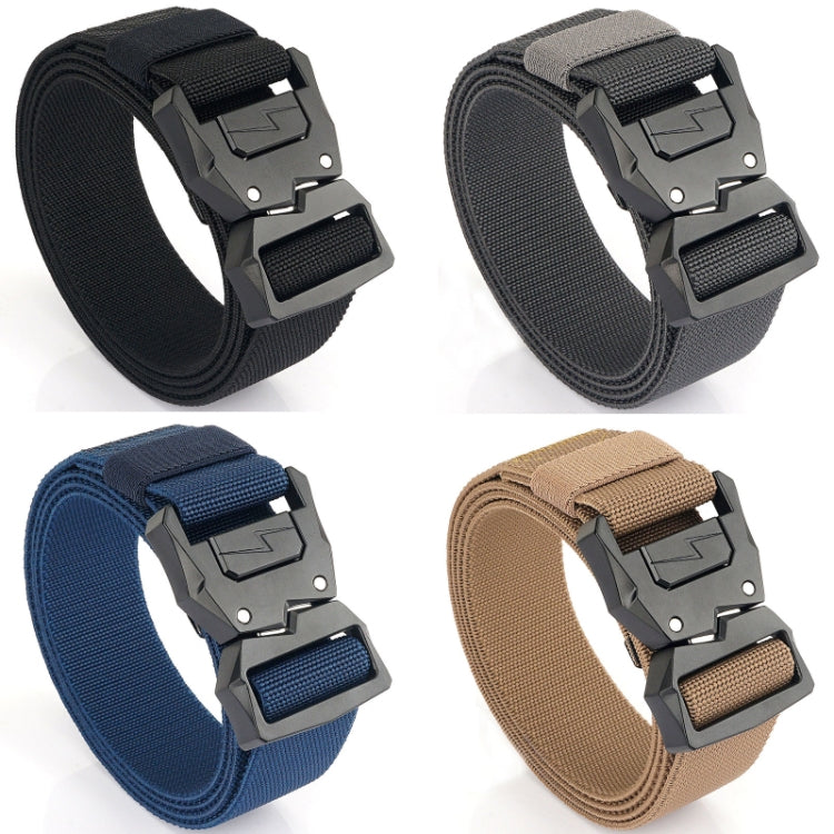 Outdoor Casual Lightning Buckle Men Elastic Belt, Length: 125cm