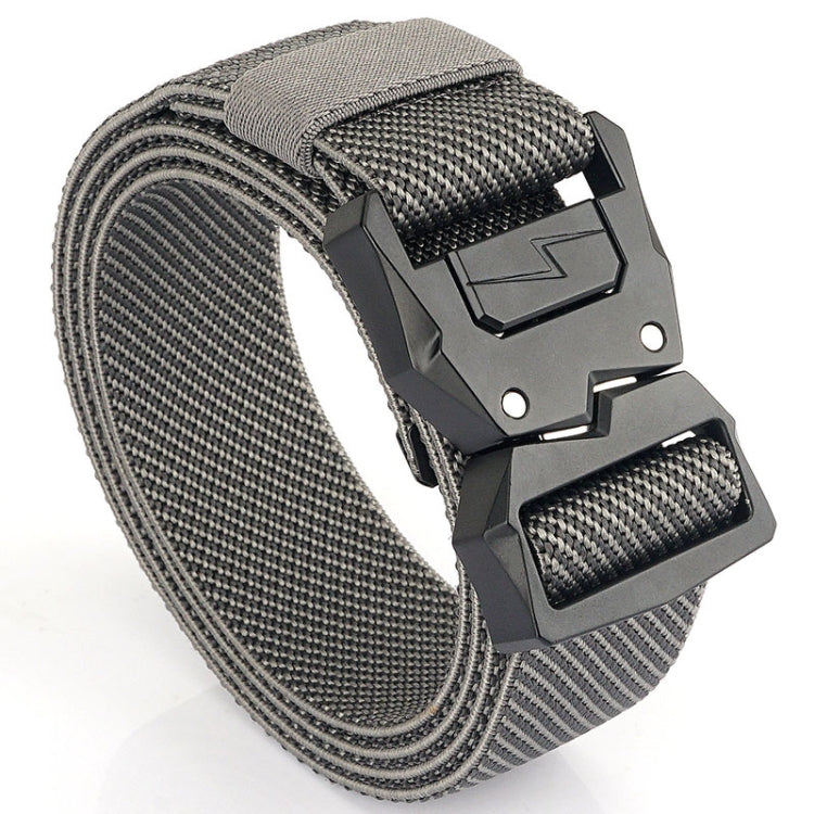 Outdoor Casual Lightning Buckle Men Elastic Belt, Length: 125cm