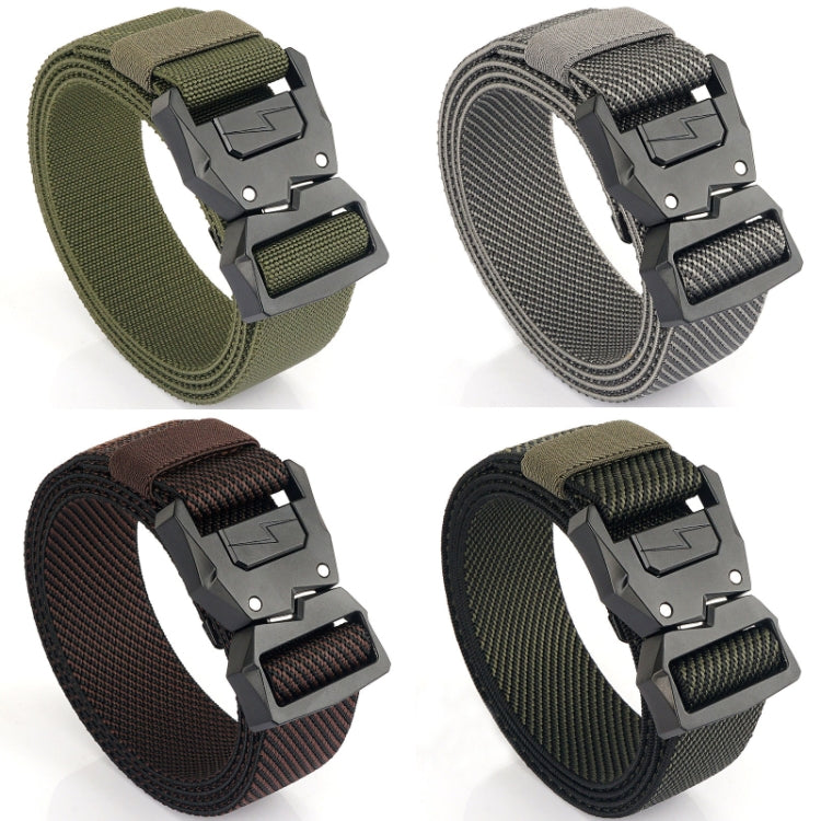 Outdoor Casual Lightning Buckle Men Elastic Belt, Length: 125cm