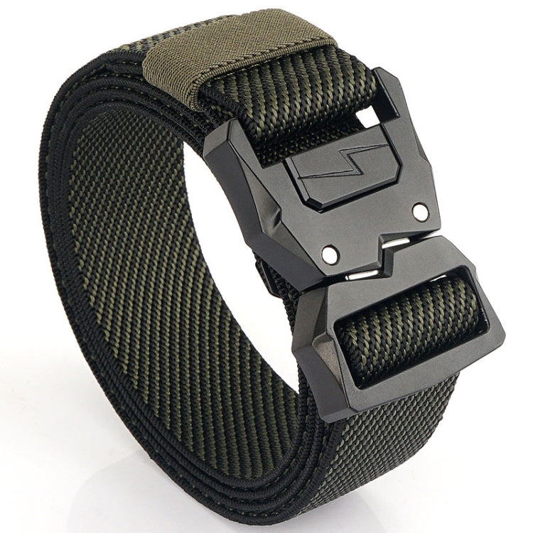 Outdoor Casual Lightning Buckle Men Elastic Belt, Length: 125cm
