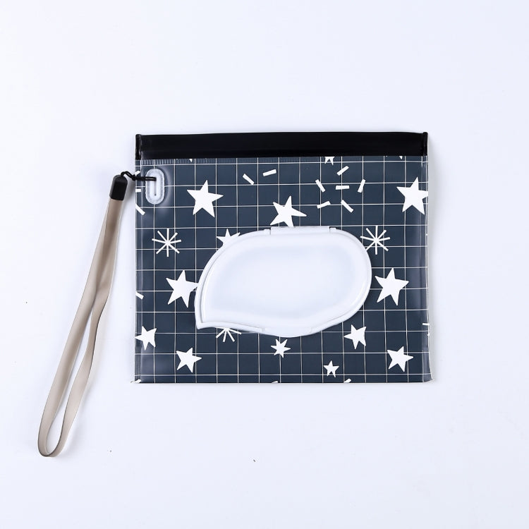 3 PCS Baby EVA Wet Wipes Bag Flip Removable Paper Towel Cosmetic Cotton Bag
