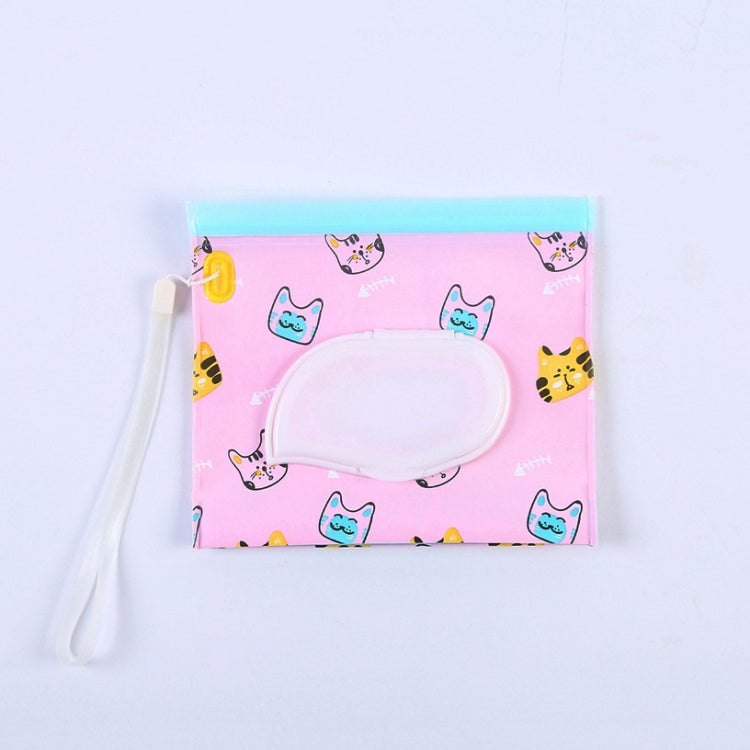 3 PCS Baby EVA Wet Wipes Bag Flip Removable Paper Towel Cosmetic Cotton Bag