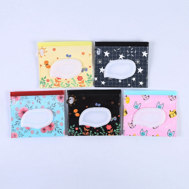 3 PCS Baby EVA Wet Wipes Bag Flip Removable Paper Towel Cosmetic Cotton Bag