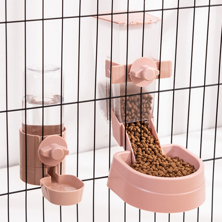 Pet Hanging Feeder Cat Automatic Drinker, Style: Feeder+Drinker