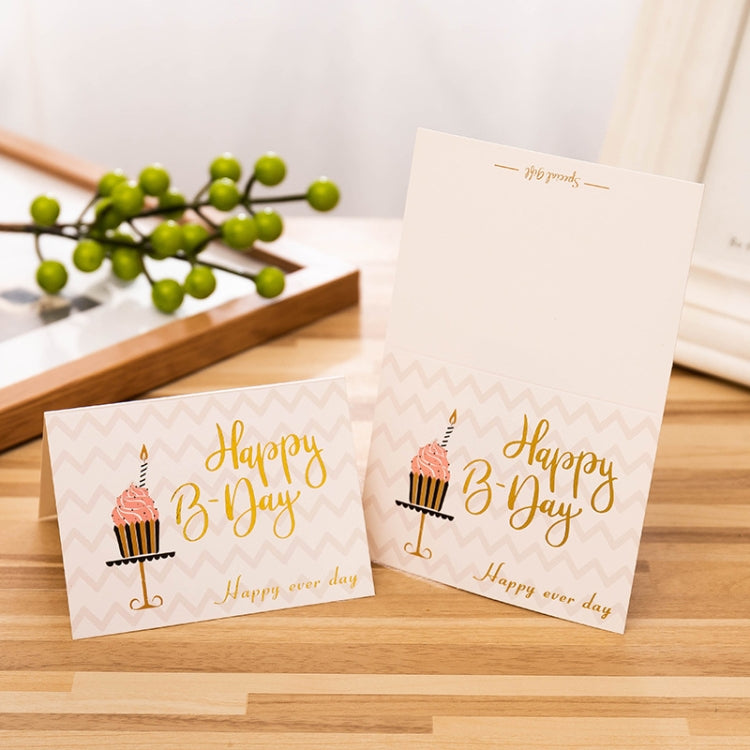 50 PCS Hot Stamping Embossed Birthday Card