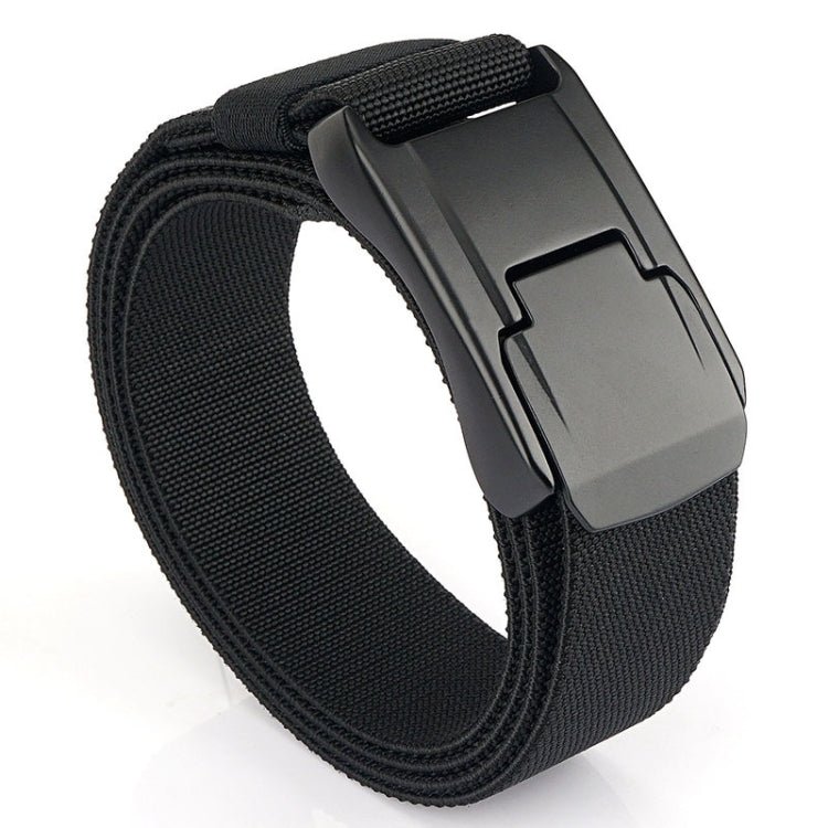 Men Casual Fashion Stretch Woven Quick Buckle Belt, Length: 125cm