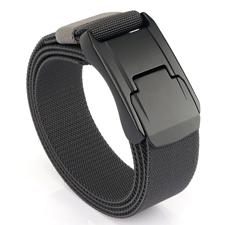 Men Casual Fashion Stretch Woven Quick Buckle Belt, Length: 125cm