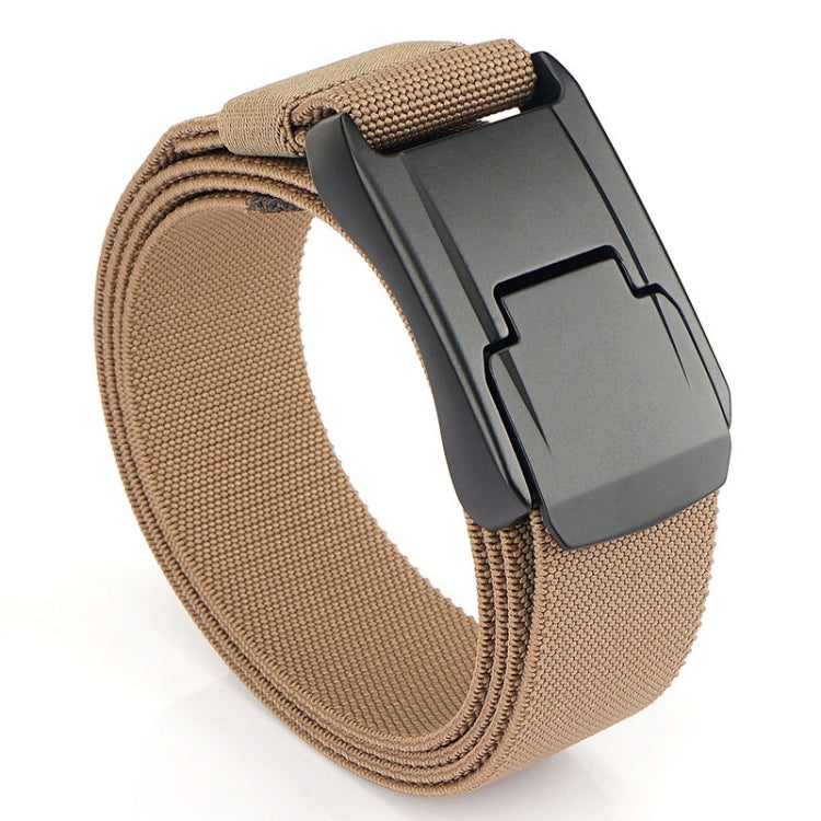 Men Casual Fashion Stretch Woven Quick Buckle Belt, Length: 125cm