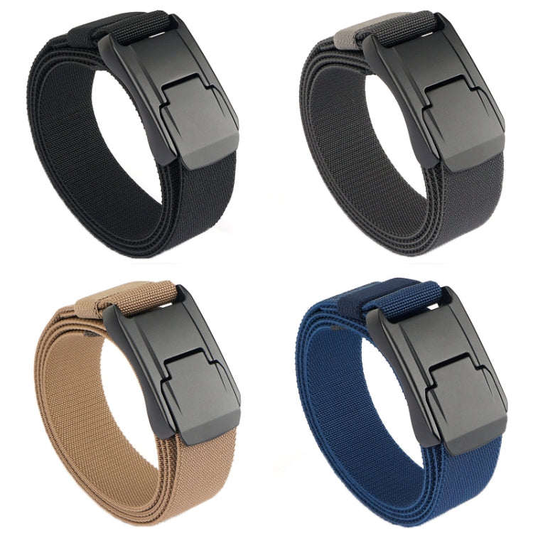 Men Casual Fashion Stretch Woven Quick Buckle Belt, Length: 125cm