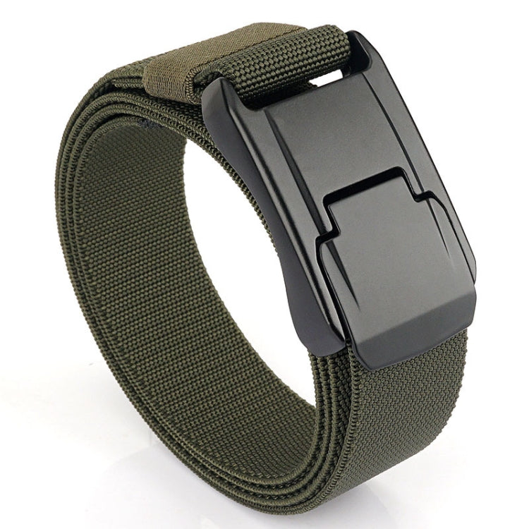 Men Casual Fashion Stretch Woven Quick Buckle Belt, Length: 125cm