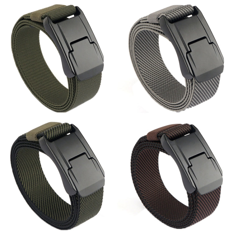 Men Casual Fashion Stretch Woven Quick Buckle Belt, Length: 125cm