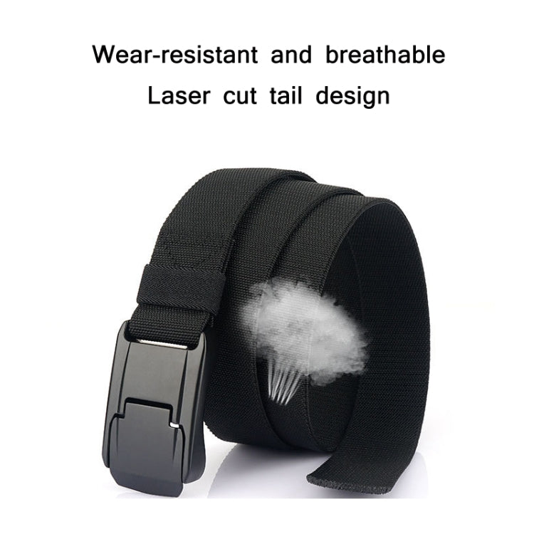 Men Casual Fashion Stretch Woven Quick Buckle Belt, Length: 125cm