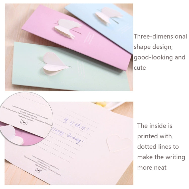 100 PCS A-330 Stereo Hollow Greeting Card