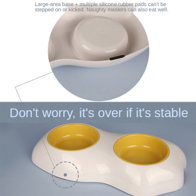 2 PCS Pet Egg Yolk Bowl Anti-Knocking Dog Cat Bowl, Style: Single Bowl