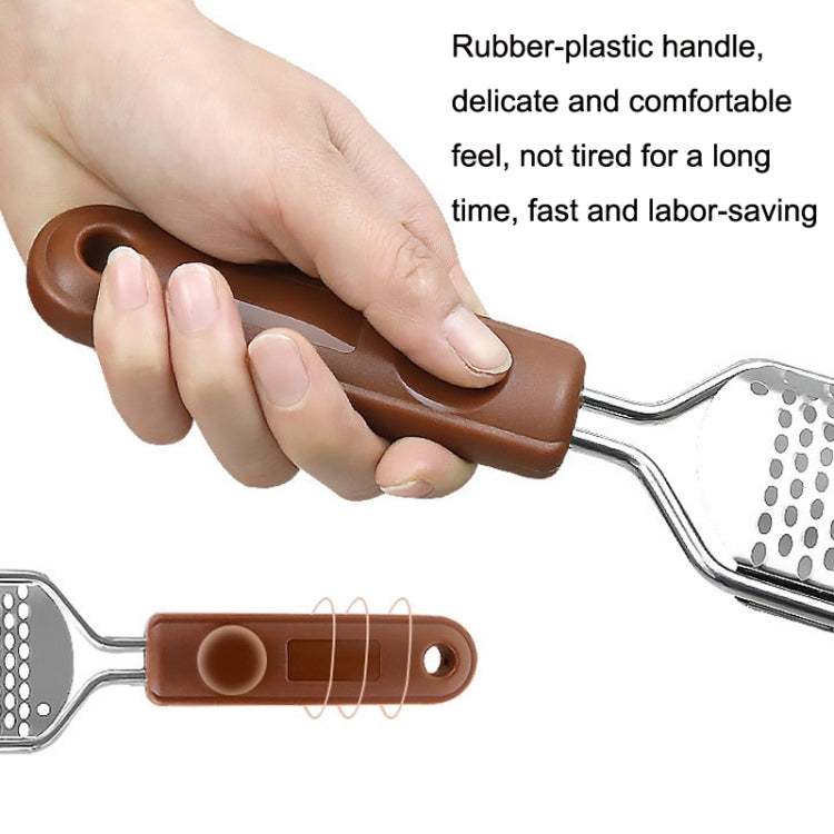 Stainless Steel Exfoliating Pedicure Grinding And Rubbing Machine, Style: Big Hole Smiles (Brown)