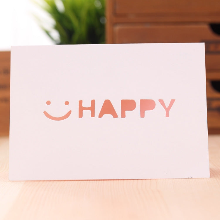 50 PCS A-035 Large Hollow Letters Holiday Greeting Card