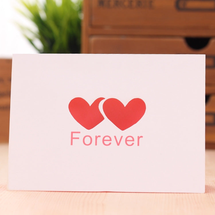 50 PCS A-035 Large Hollow Letters Holiday Greeting Card
