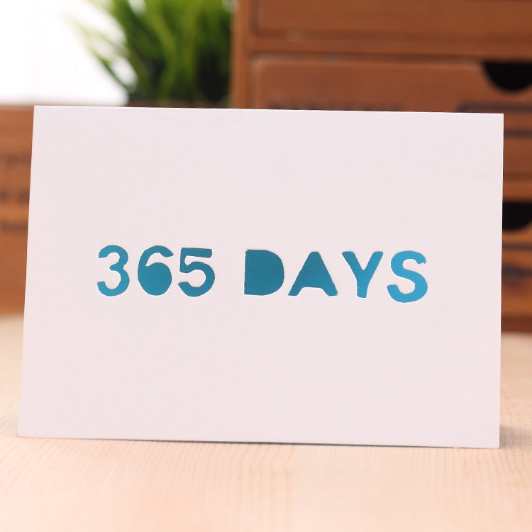 50 PCS A-035 Large Hollow Letters Holiday Greeting Card