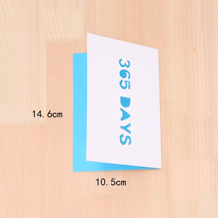 50 PCS A-035 Large Hollow Letters Holiday Greeting Card