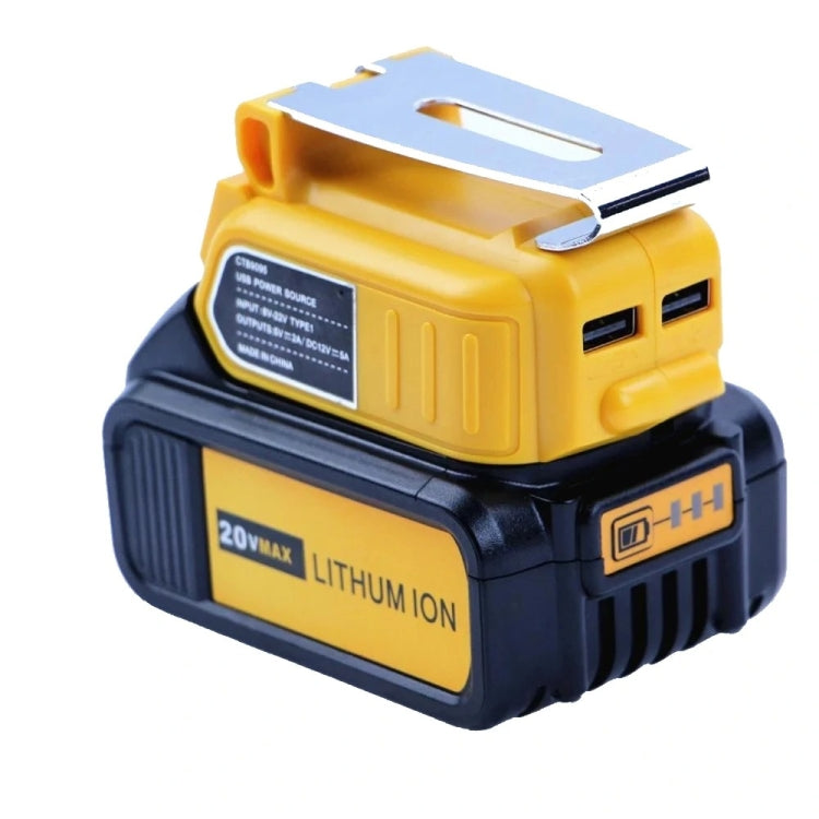 60W 5A Charging Converter with DC Interface for Dewalt 20V Lithium Battery(TG-DE20VUSB5A)
