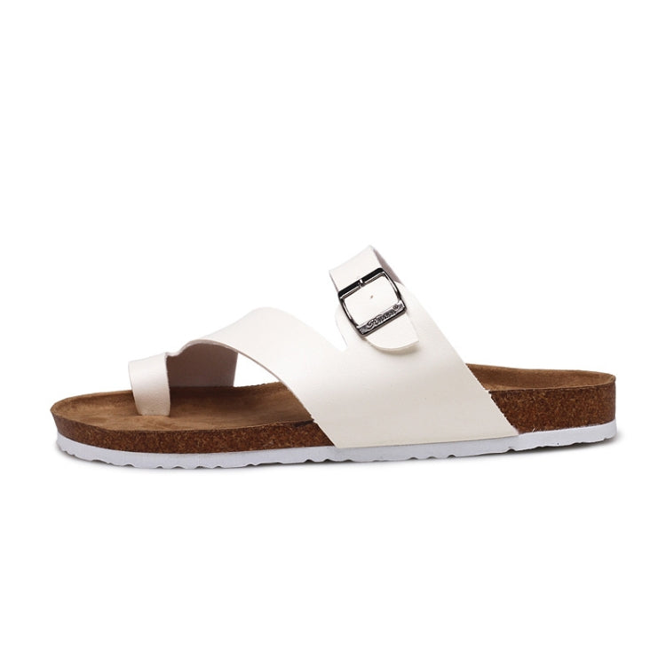 Couple Cork Slippers Men Summer Flip-flops Beach Sandals, Size: 38