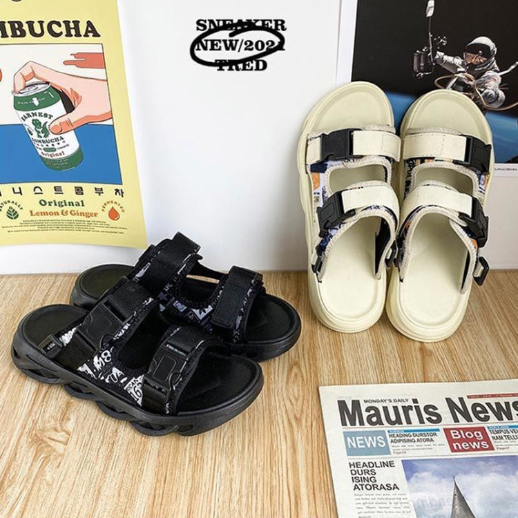 Casual Open Toe Breathable Beach Slippers Beach Sandals For Men, Size: 40