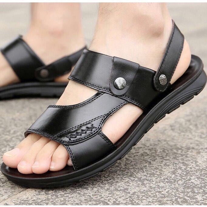 Non-slip Outer Wear Dual-use Sandals Slippers Men Casual Beach Shoes, Size: 40