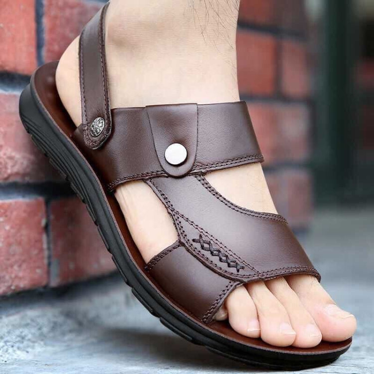 Non-slip Outer Wear Dual-use Sandals Slippers Men Casual Beach Shoes, Size: 40