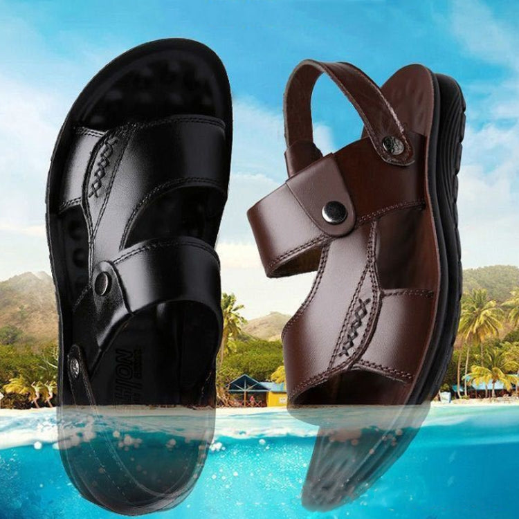 Non-slip Outer Wear Dual-use Sandals Slippers Men Casual Beach Shoes, Size: 40