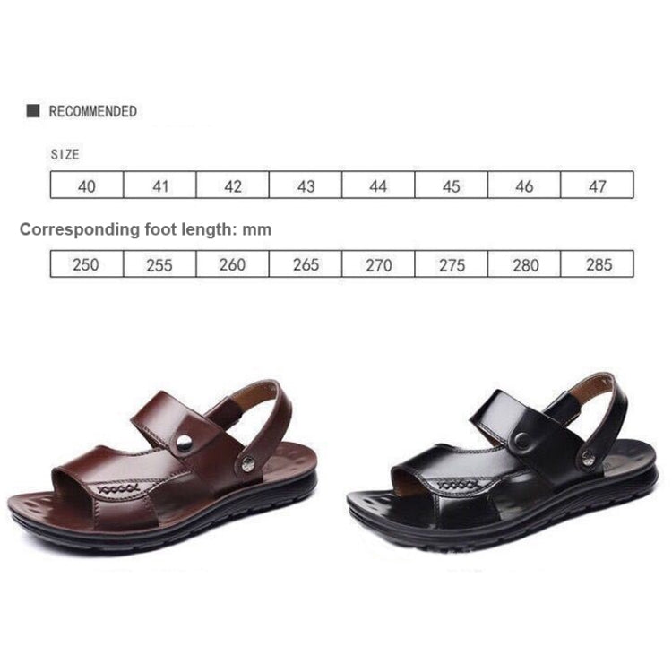 Non-slip Outer Wear Dual-use Sandals Slippers Men Casual Beach Shoes, Size: 40